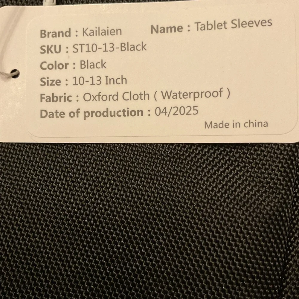 Black Kailaien Tablet Bag NWT